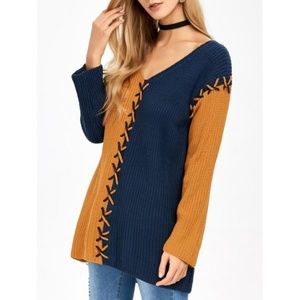 The stitched together sweater